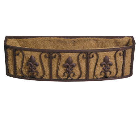 Finial Window Box with Coco Liner