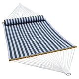 Quick-Dry Hammock - Green-White Stripe