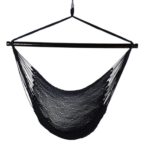 Hanging Navy Polyester Rope Chair