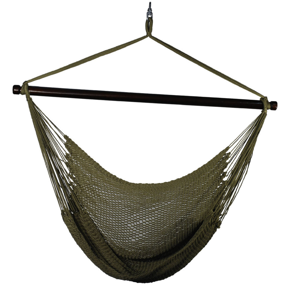 Hanging Tan Polyester Rope Chair