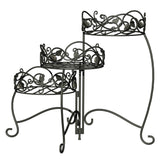 Scroll and Ivy 3-Tiered Folding Plant Stand