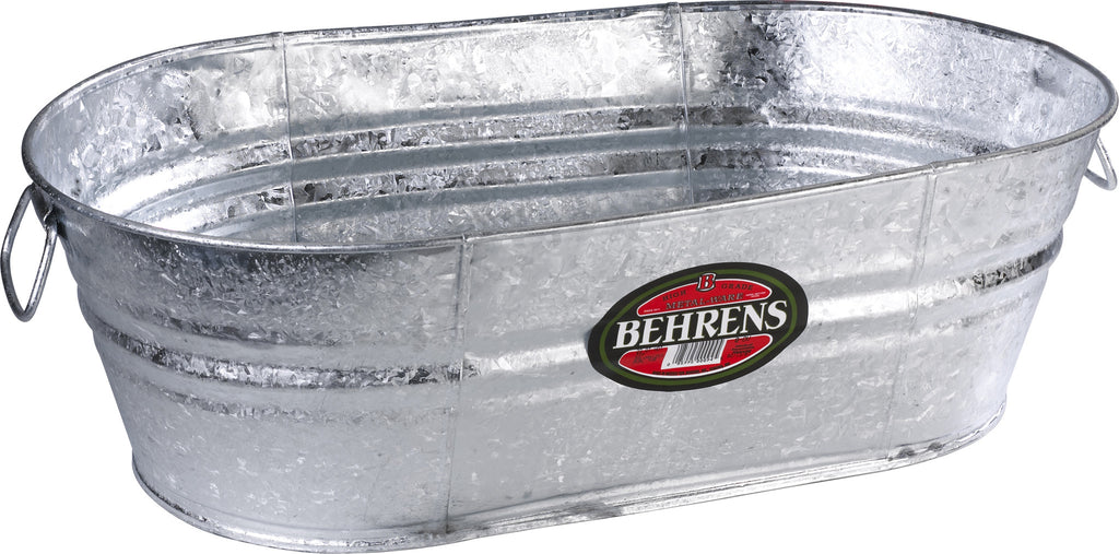 Hot Dipped Steel Oval Tub