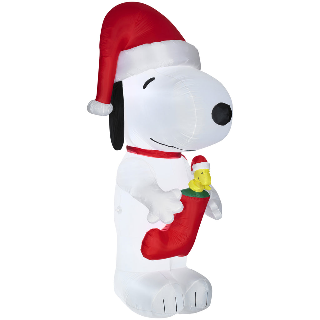 Snoopy w-Woodstock in Stocking-Giant-Peanuts