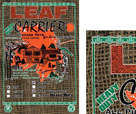 Burlap Leaf and Grass Carriers