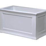 Rectangular Patio Planter White