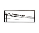 Birds on Wire Metal Wall Art