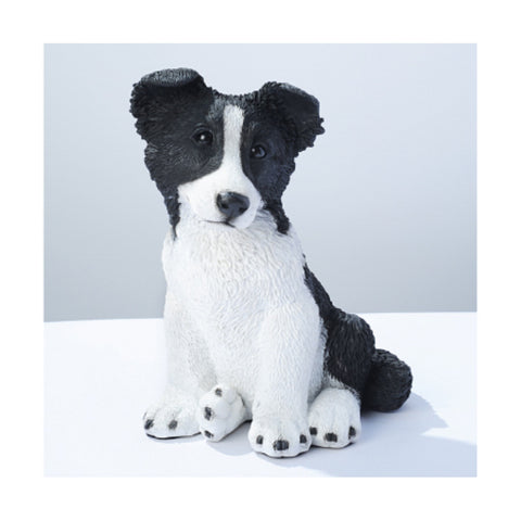 Border Collie Puppy Garden Statue