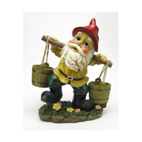 Barney Buckets Gnome Garden Statute