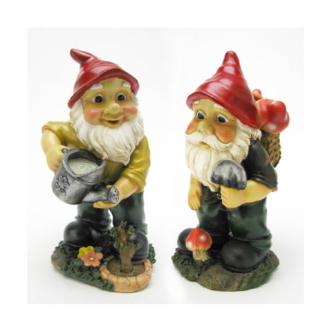 Gulliver and Mushroonie Garden Gnomes Statue