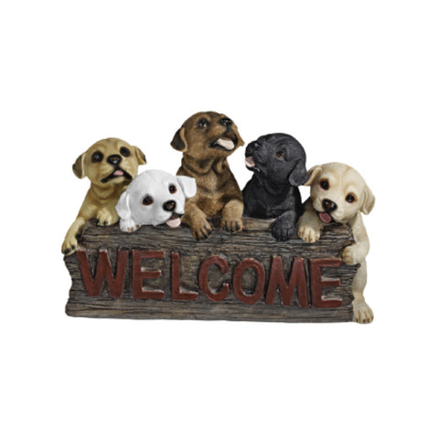 The Puppy Parade Dog Welcome Sign