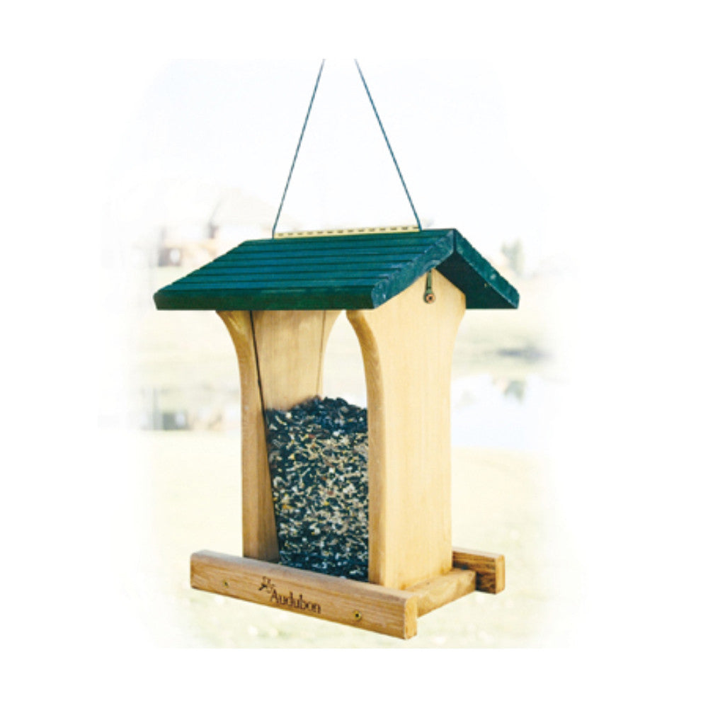 Deluxe Cedar Bird Feeder Green